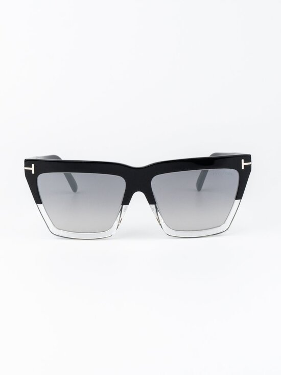 Tom Ford EDEN Women Sunglasses Black Grey Mirror Square FT1110 05C NEW AUTHENTIC main image 8
